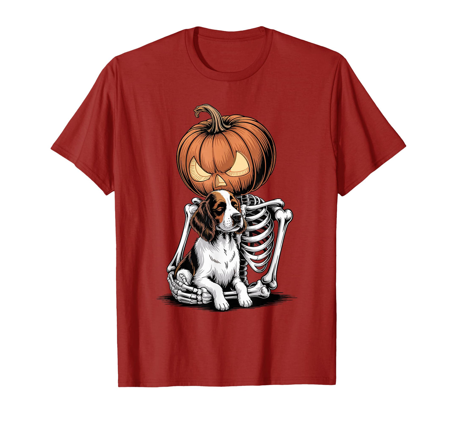 Halloween Skeleton English Springer Spaniel T-Shirt