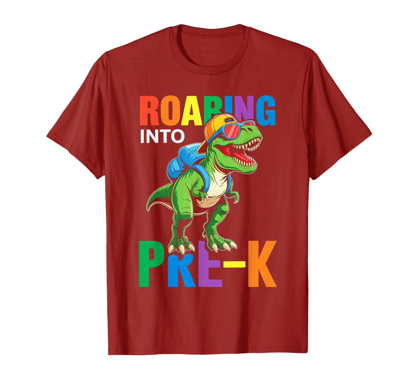 Pre-K Shirt For Boys Kids Dinosaur Back to School First Day T-Shirt