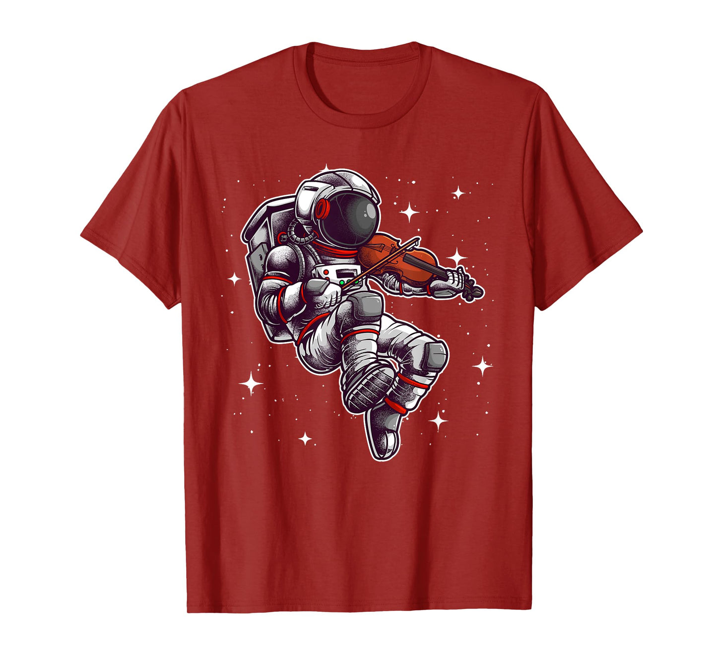 Cool Violin Player Astronaut For Men Women Viola Music Lover T-Shirt