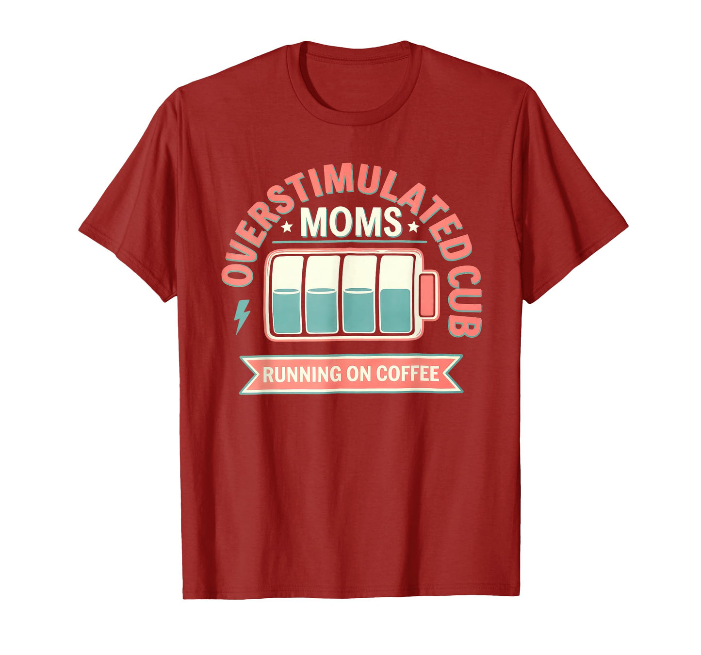 Overstimulated Moms Club Tshirt Mom Depression Mental Health T-Shirt