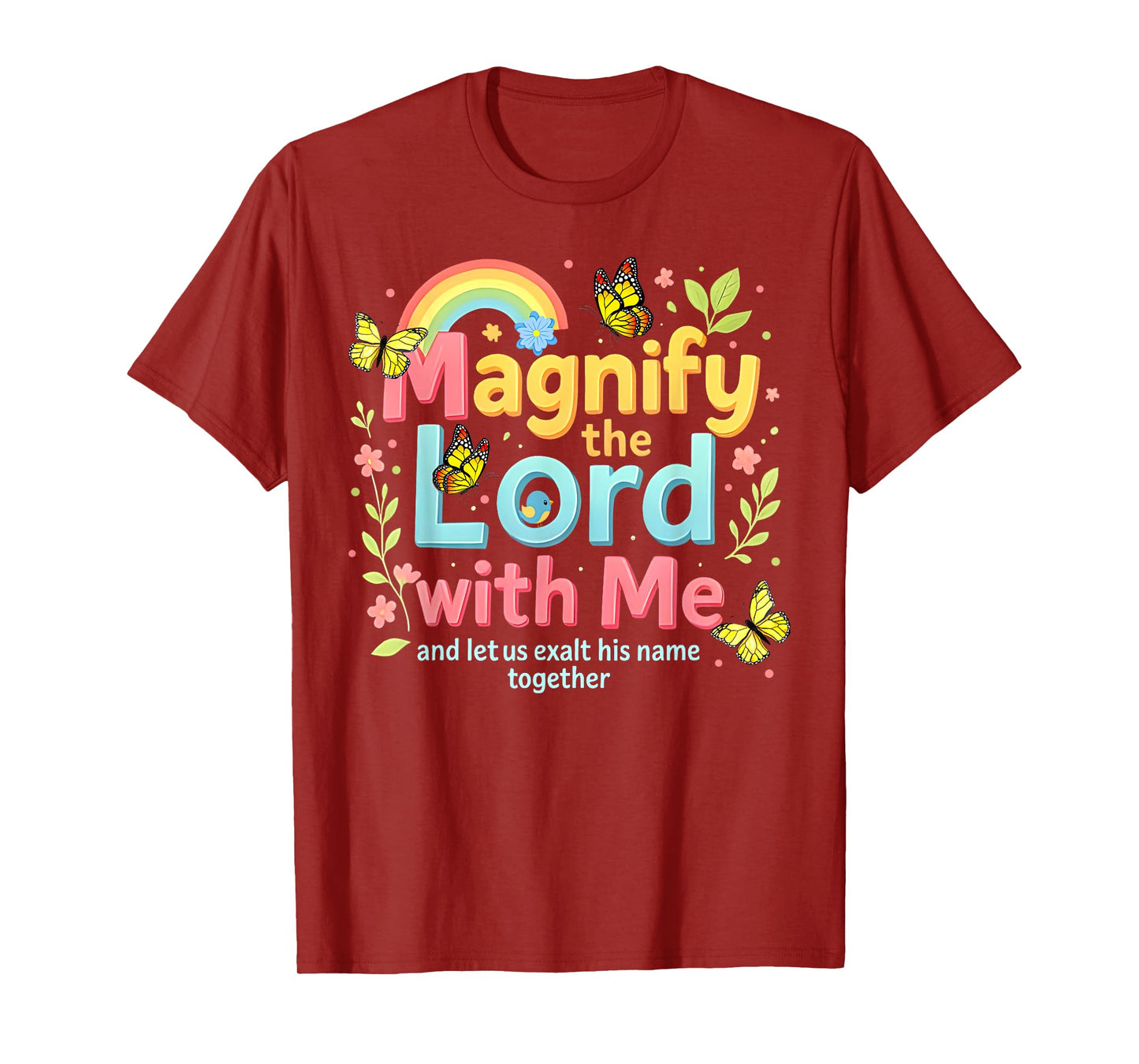 Rainbow Magnify The Lord VBS 2025 Christian Summer Camp T-Shirt