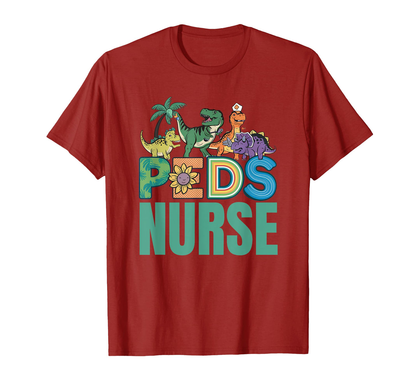 Pediatric Nurse Dinosaurus Squad Cute Nurse Gifts T-Shirt