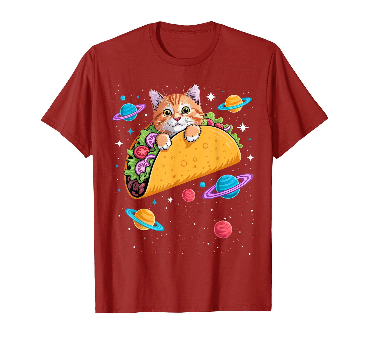 Tacocat Spelled Backwards Orange Tabby Lovers Birthday Squad T-Shirt