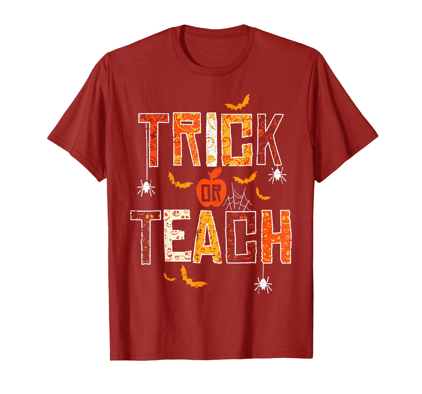 Trick Or Teach Retro Halloween Teacher Women Men Costume T-Shirt