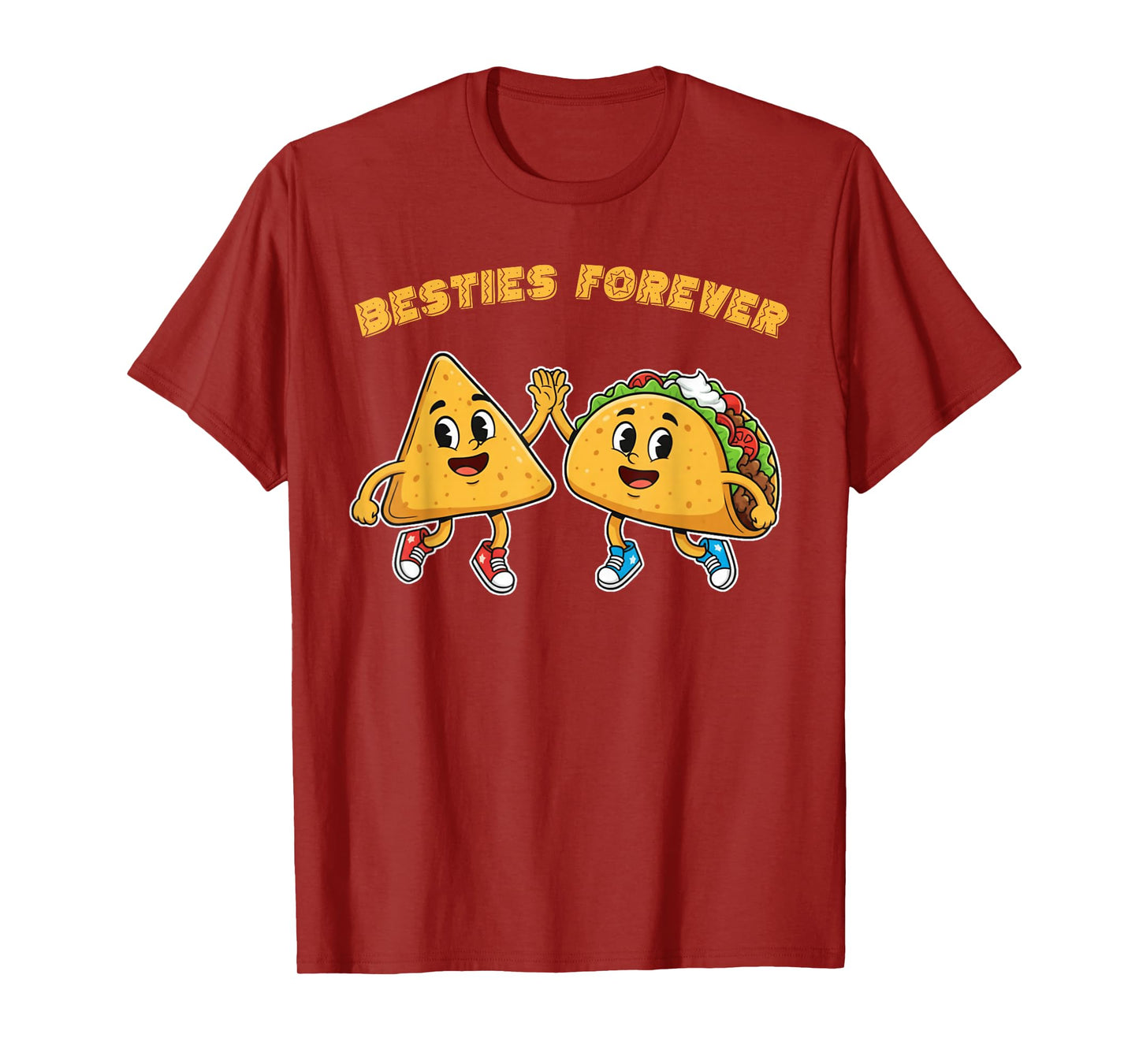 Besties Forever Nachos Tacos Kawaii for Men Women Kids T-Shirt