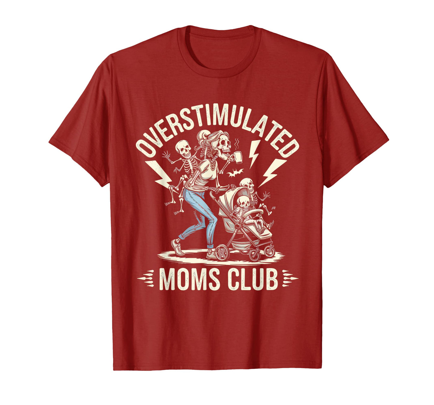 Overstimulated Moms Club Tshirt Mom Depression Mental Health T-Shirt