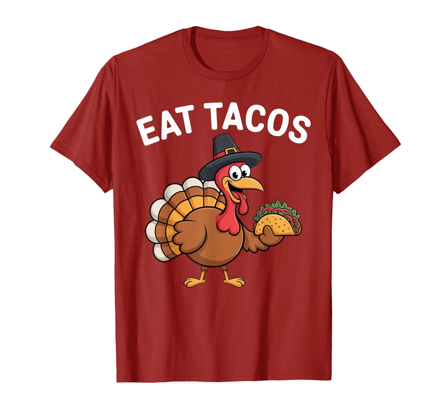 Funny Thanksgiving Turkey Eat Tacos Mexican Thanksgiving Fun T-Shirt