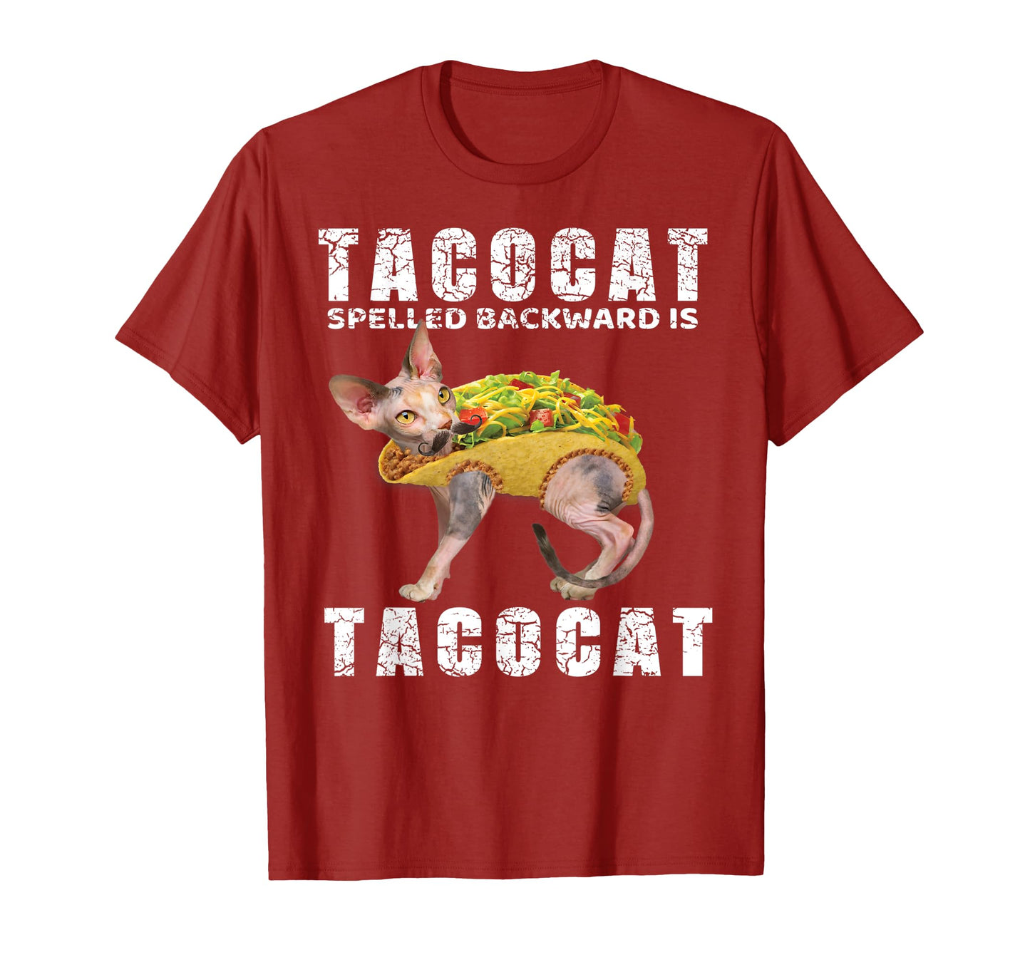 Mexican Food Shirt Tacocat Spelled Backward Is Tacocat Tees Men Women Kids T-Shirt