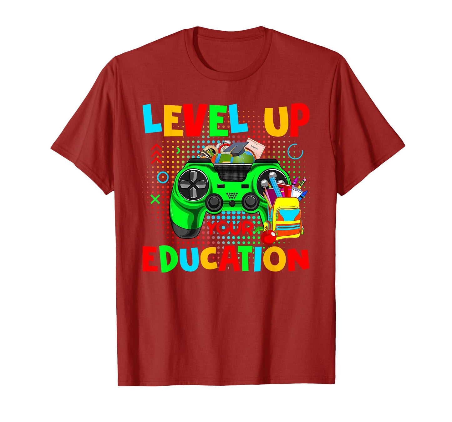 Level Up Your Education Gaming Teacher Gamers T-Shirt