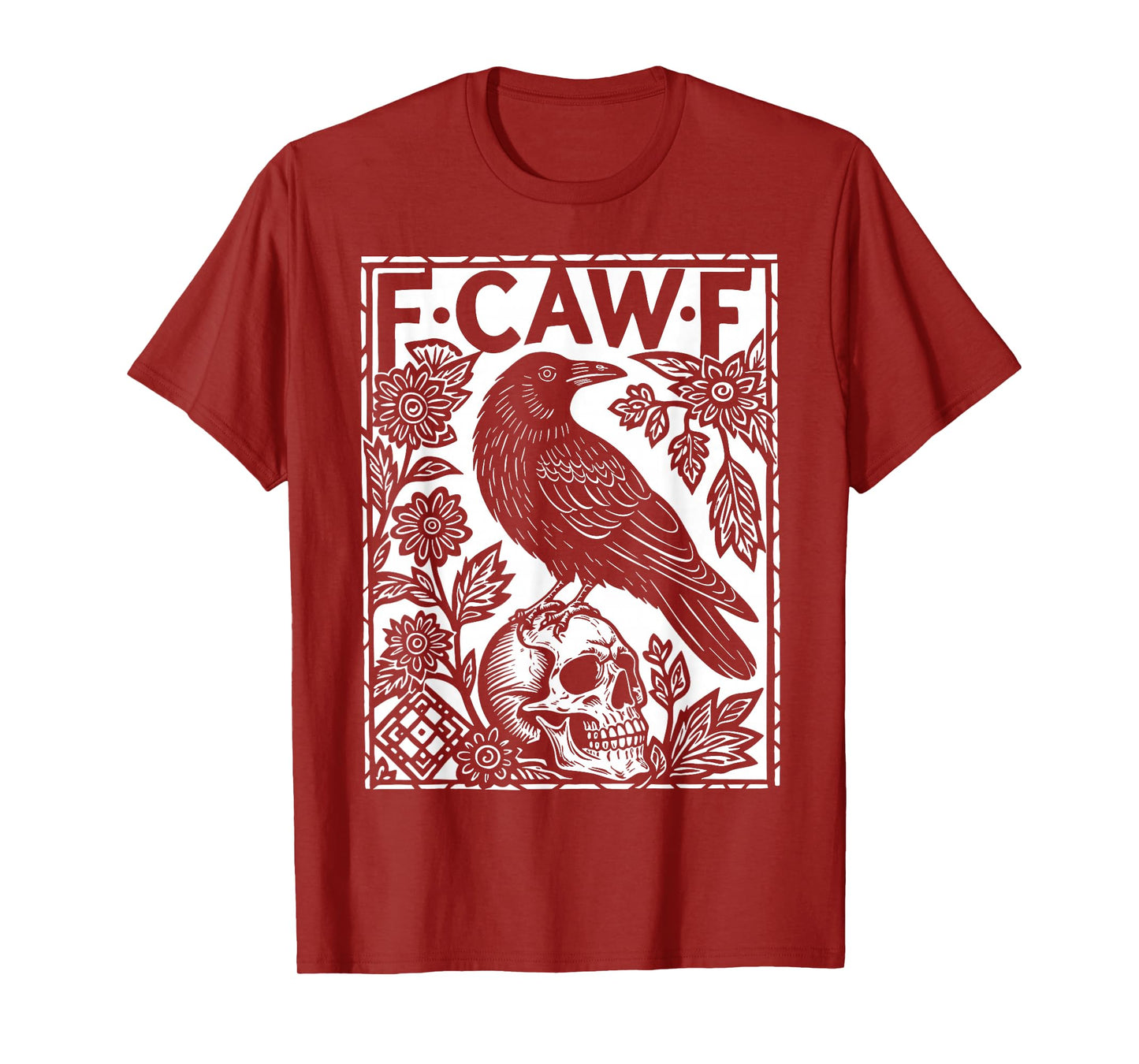 Black Crow, F-Caw-F Funny Meme Black Bird T-Shirt