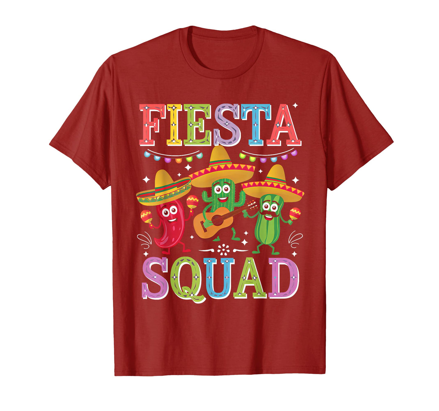 Fiesta Squad Cinco De Mayo Mexican Party For Men Women & Kid T-Shirt