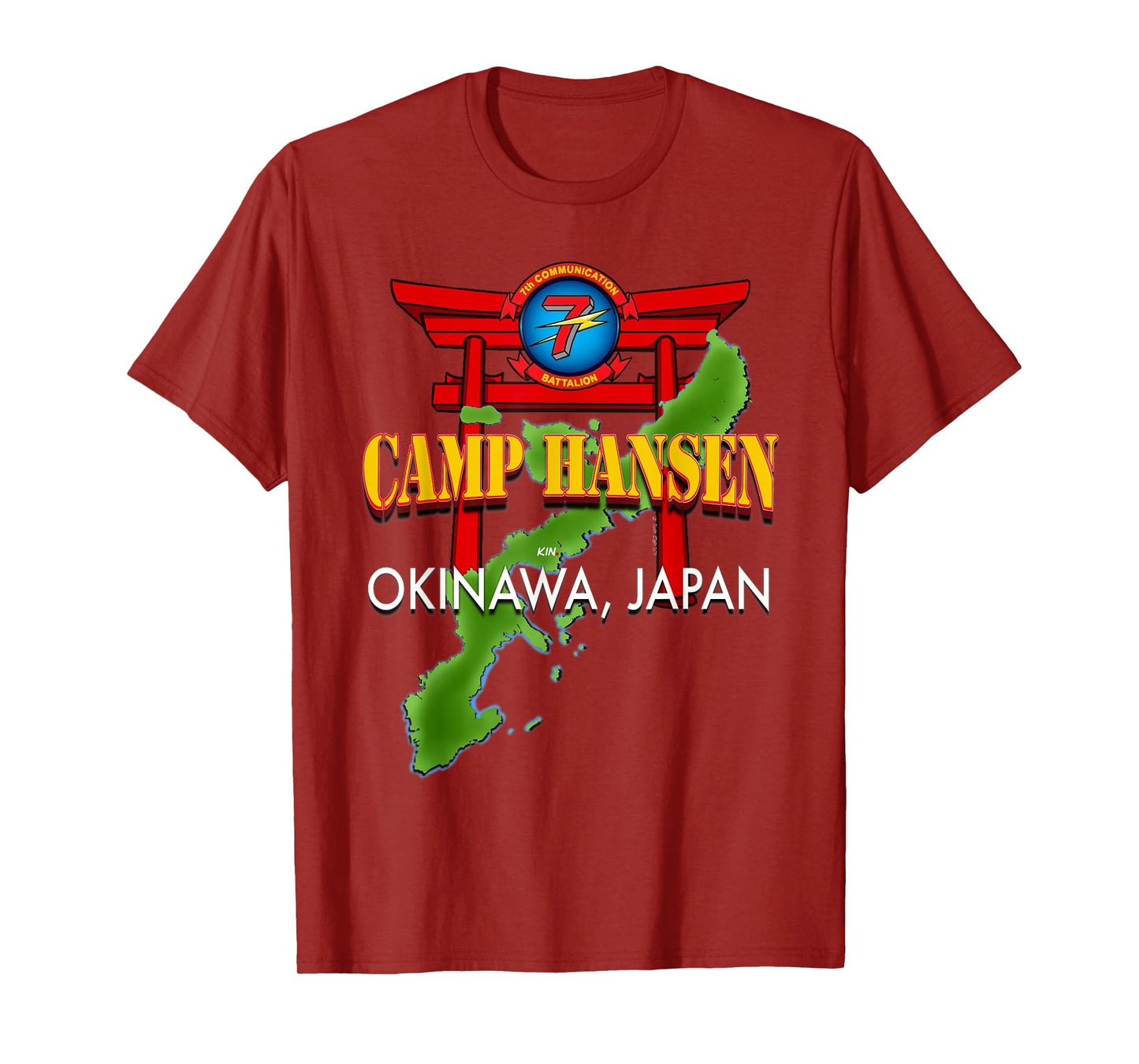 7th Communication Battalion Camp Hansen Okinawa Japan T-Shirt