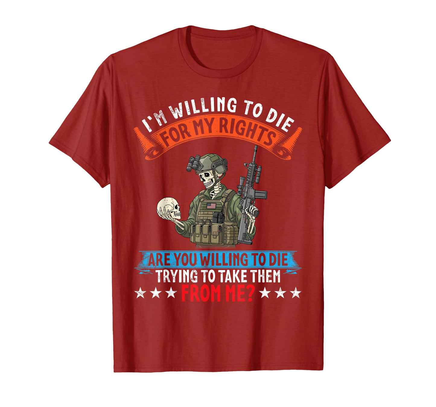 I’m Willing to Fight for My Rights and My Freedom American T-Shirt