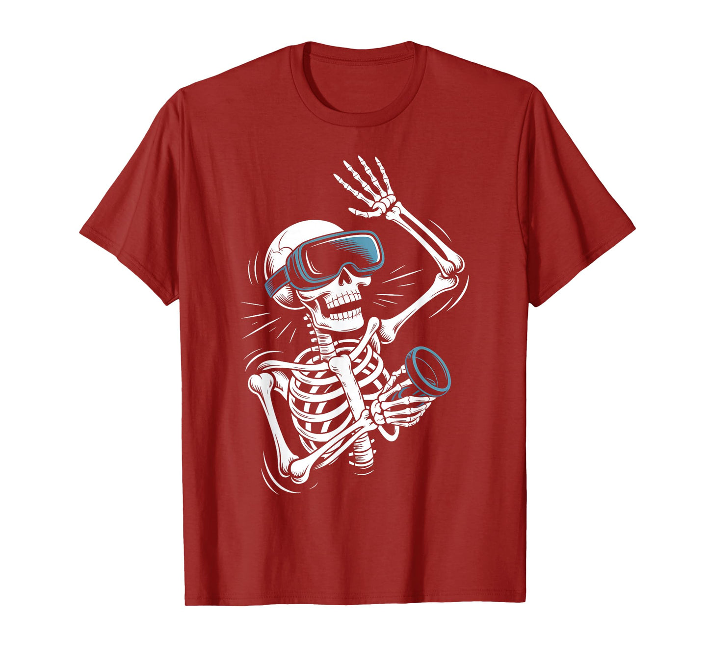 Halloween Skeleton VR Headset Costume T-Shirt