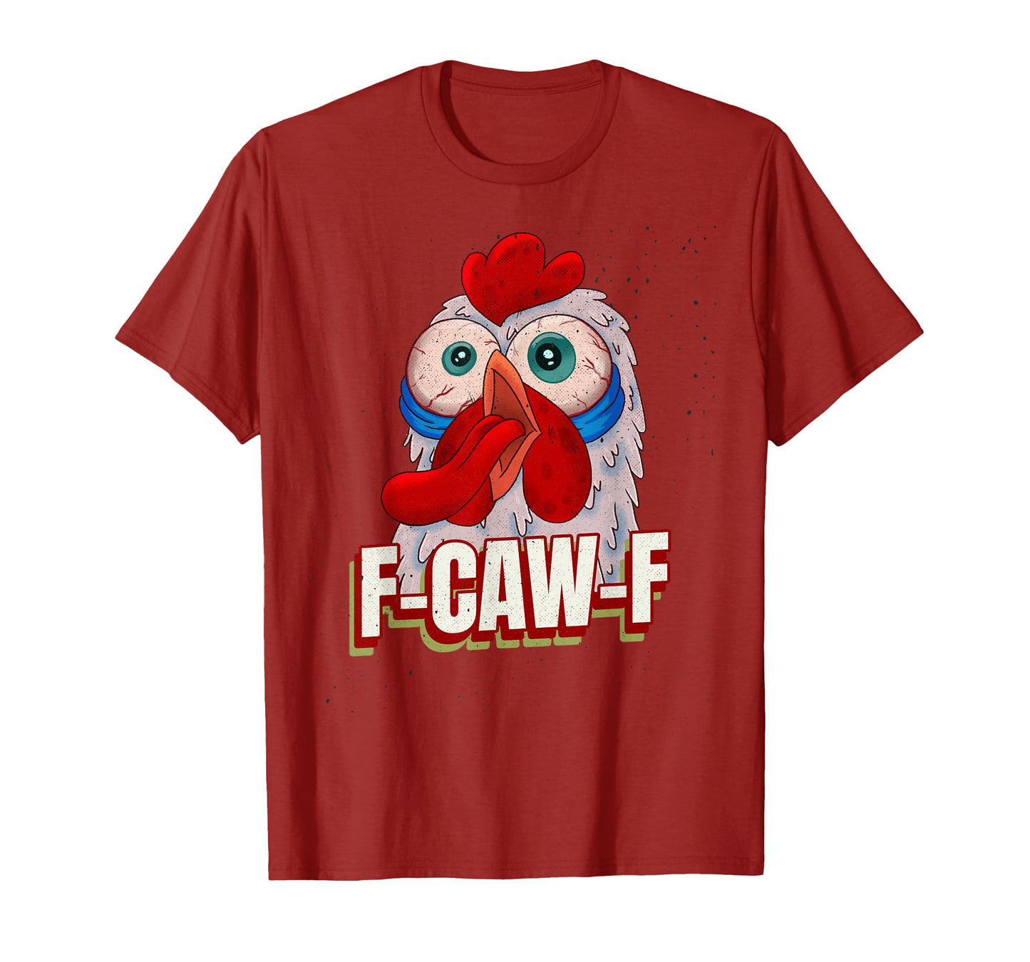 Black Bird, F-Caw-F Funny Chicken Imitating Goth Black Crow T-Shirt