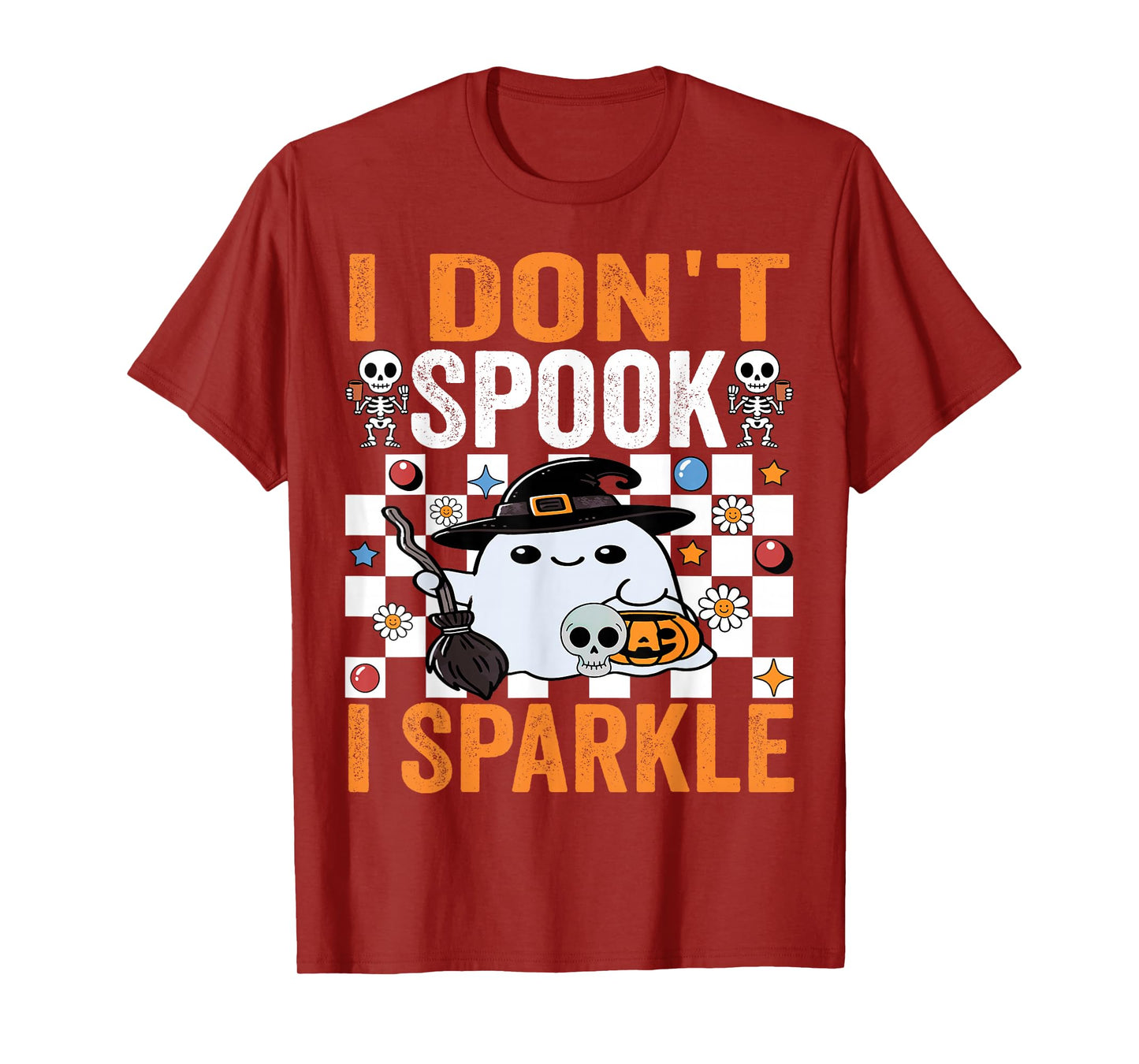 I Don’t Spook I Sparkle Cute Ladies Girls Halloween Apparel T-Shirt