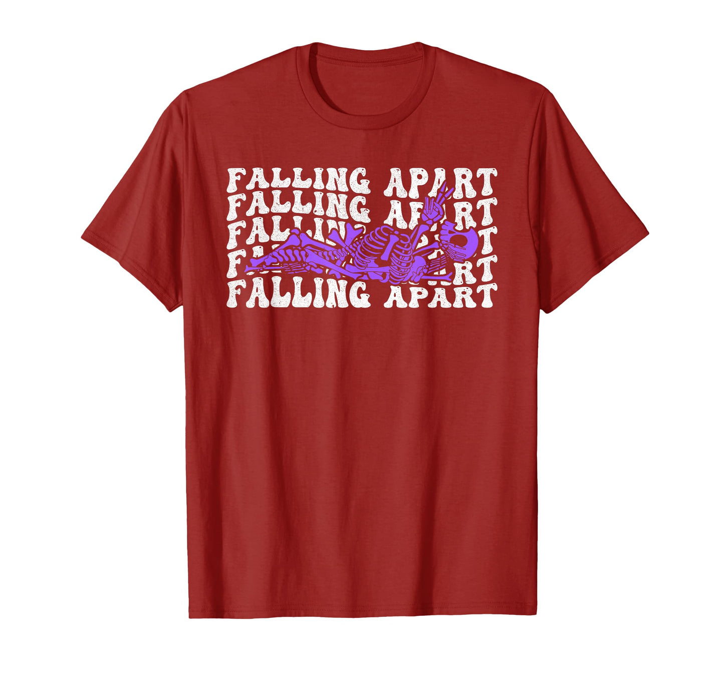 Falling Apart Skeleton Funny Halloween T-Shirt