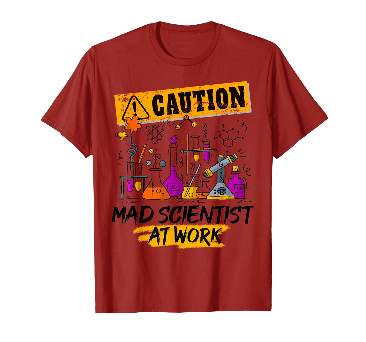 Science Teacher Mad Scientist Halloween Costume Youth Adult T-Shirt