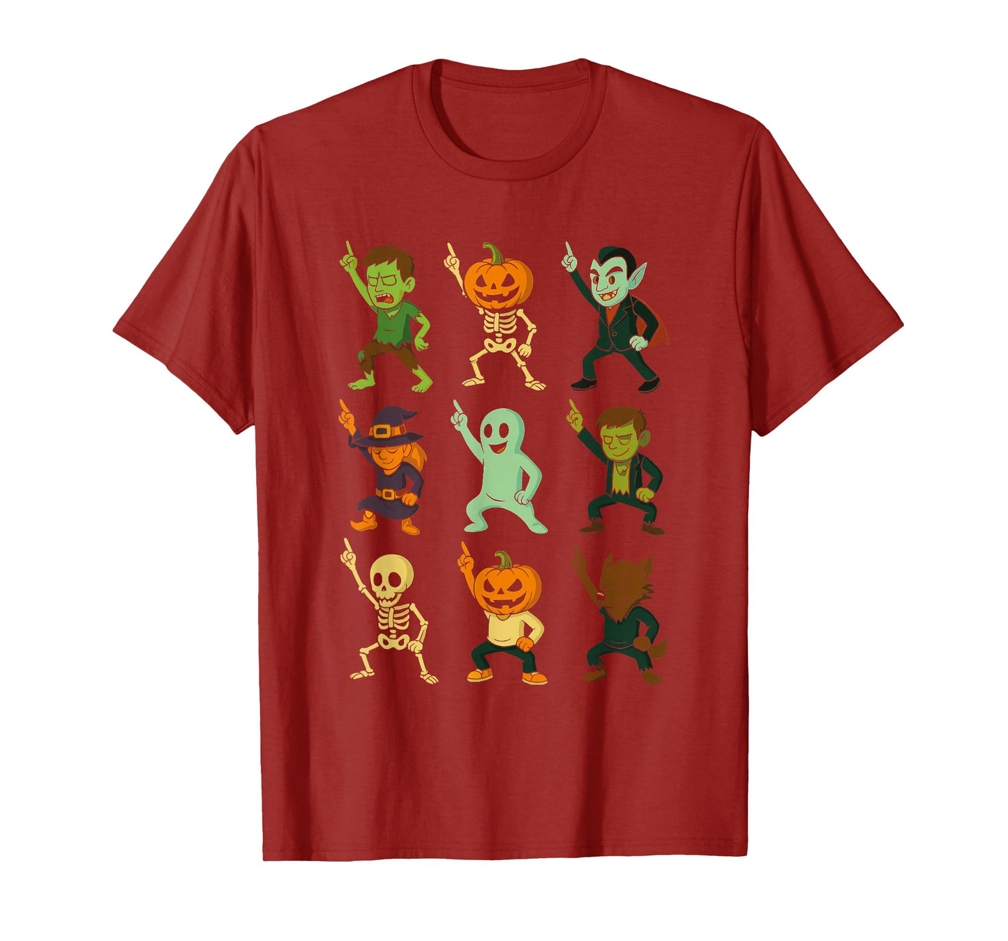 Halloween Dancing Monsters Spooky Disco Dance Zombie Funny T-Shirt
