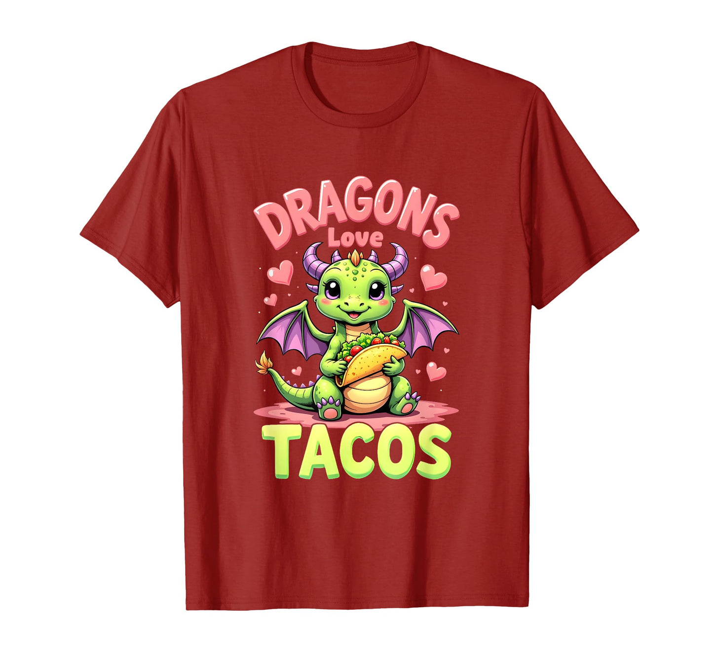Dragons Love Tacos Cute Cinco De Mayo Mexican Food Kids Boys T-Shirt