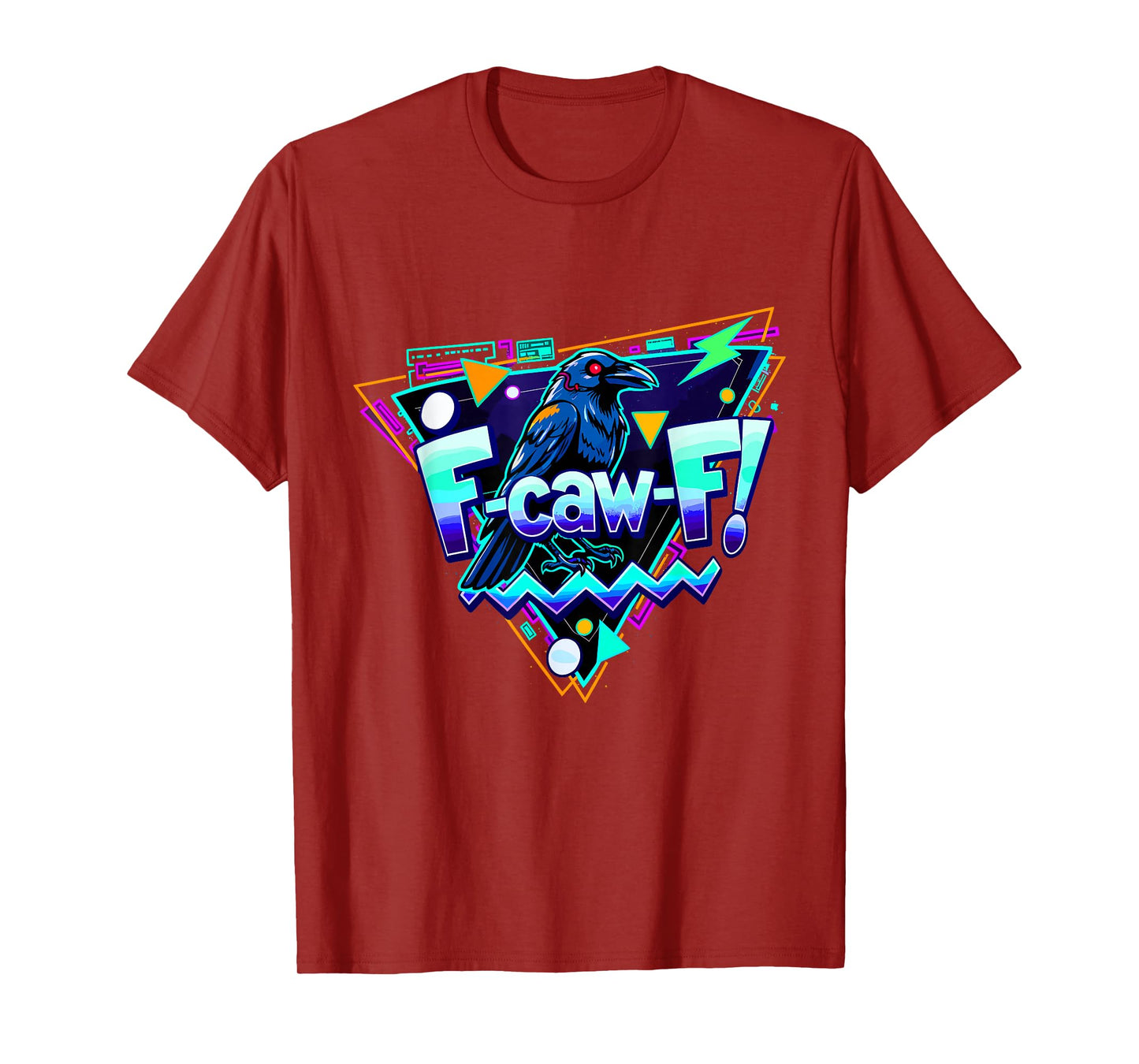 F-caw-F Crow Adult Humor Retro Vintage Raven T-Shirt