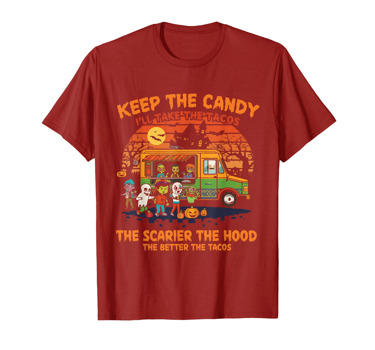 Keep The Candy I'll Take The Tacos, Halloween Ghost T-Shirt