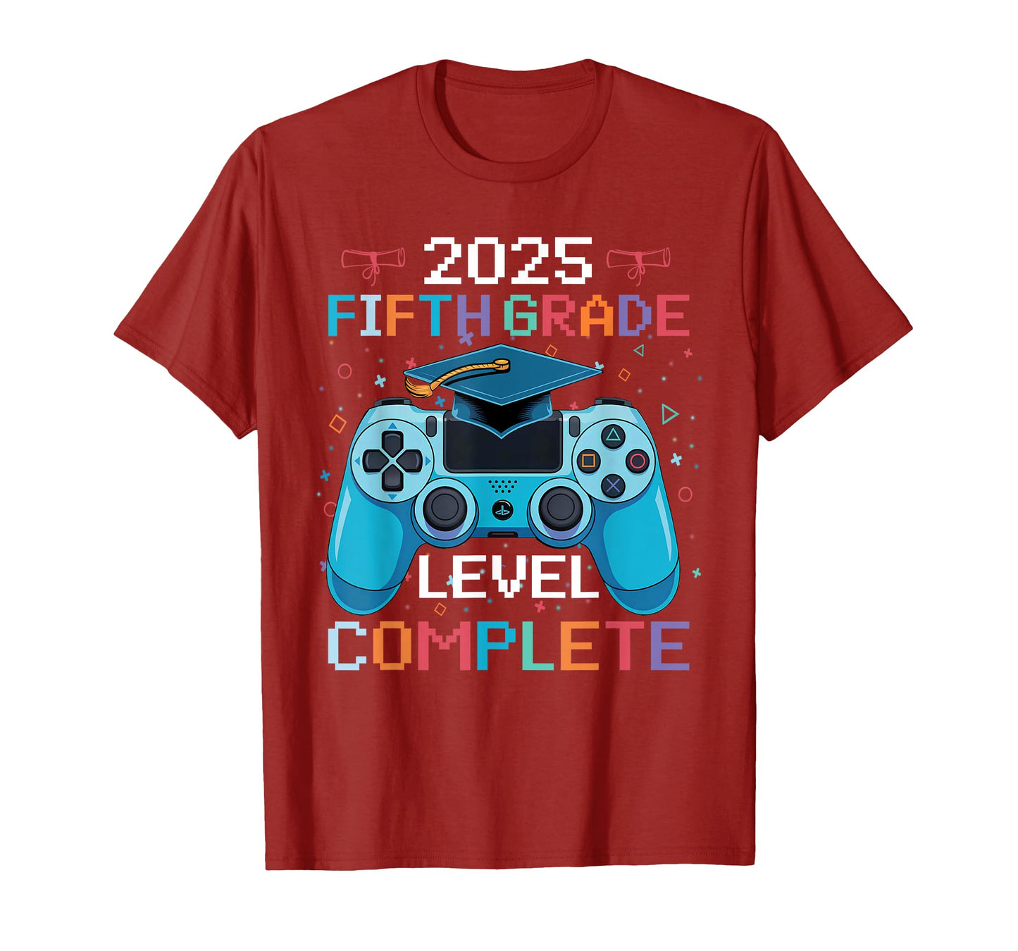 5th Grade Level Complete Video Gamer Boy Graduation T-Shirt