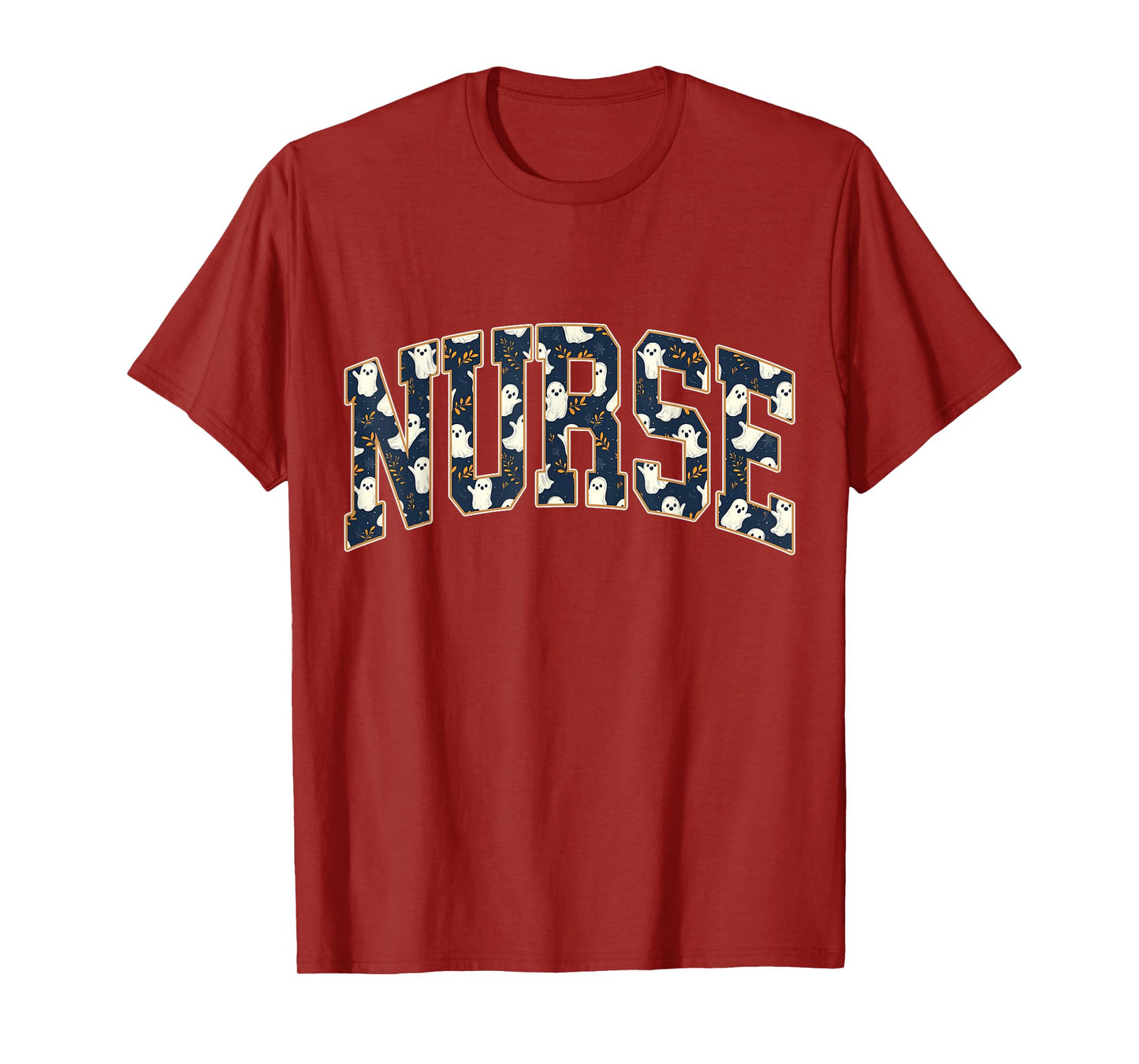 Halloween Ghost Nurse Funny Spooky for Men Women T-Shirt