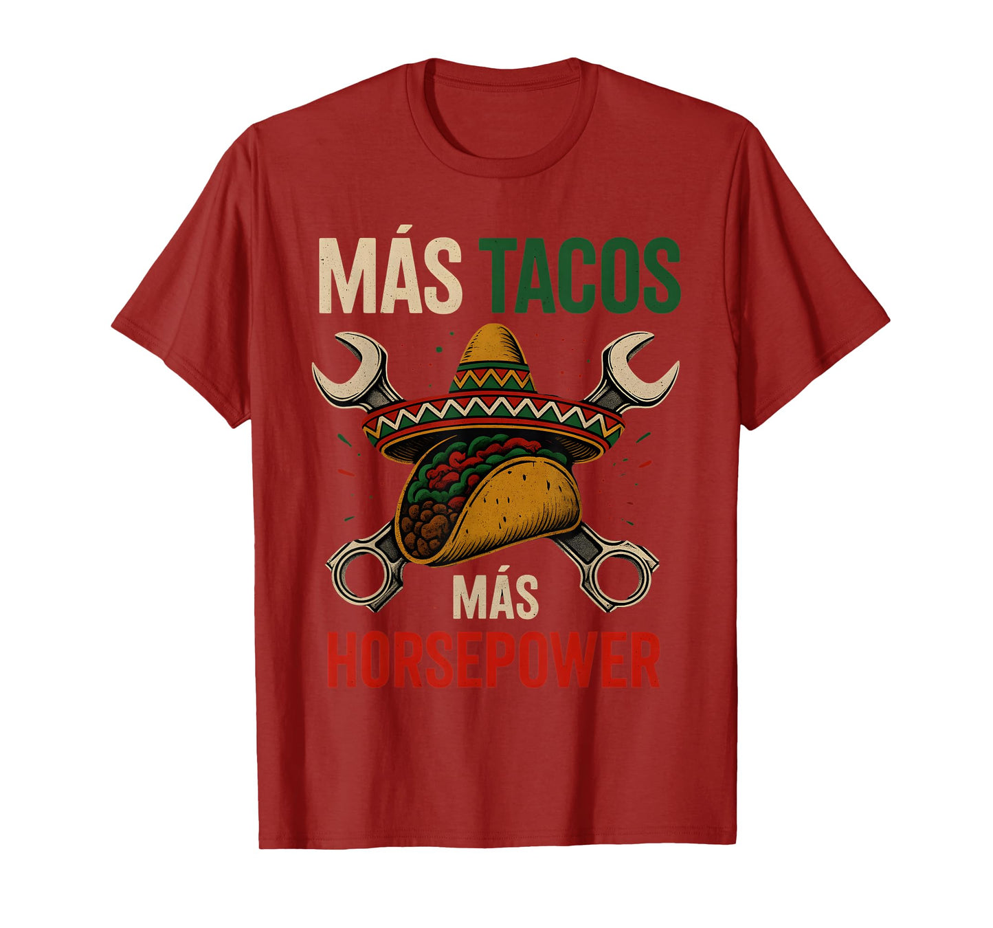 Mechanic Work Car Guy Garage Tuning Piston Engine Mexican T-Shirt