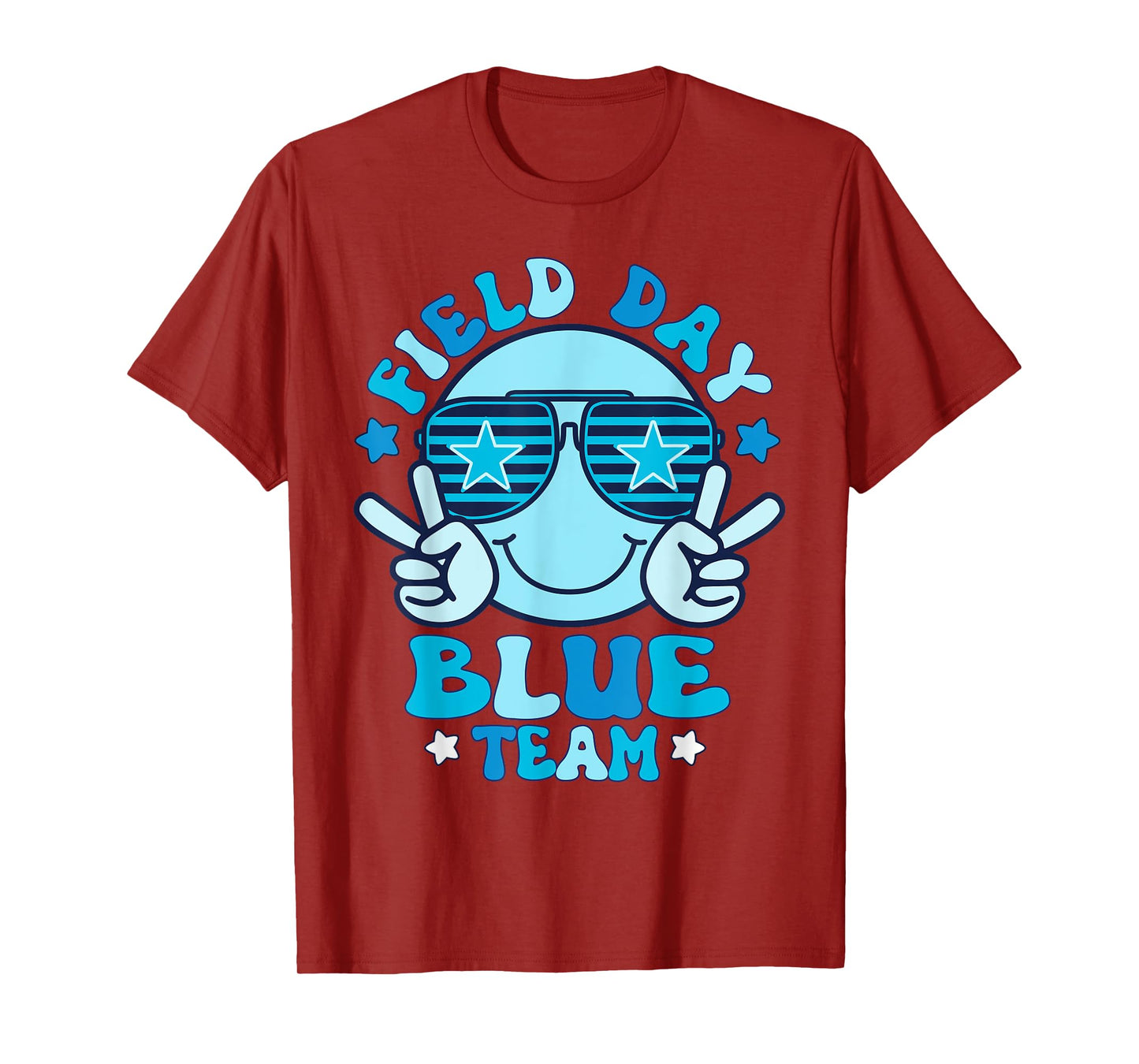 Field Day Blue Team Color Field Trip Team Game T-Shirt