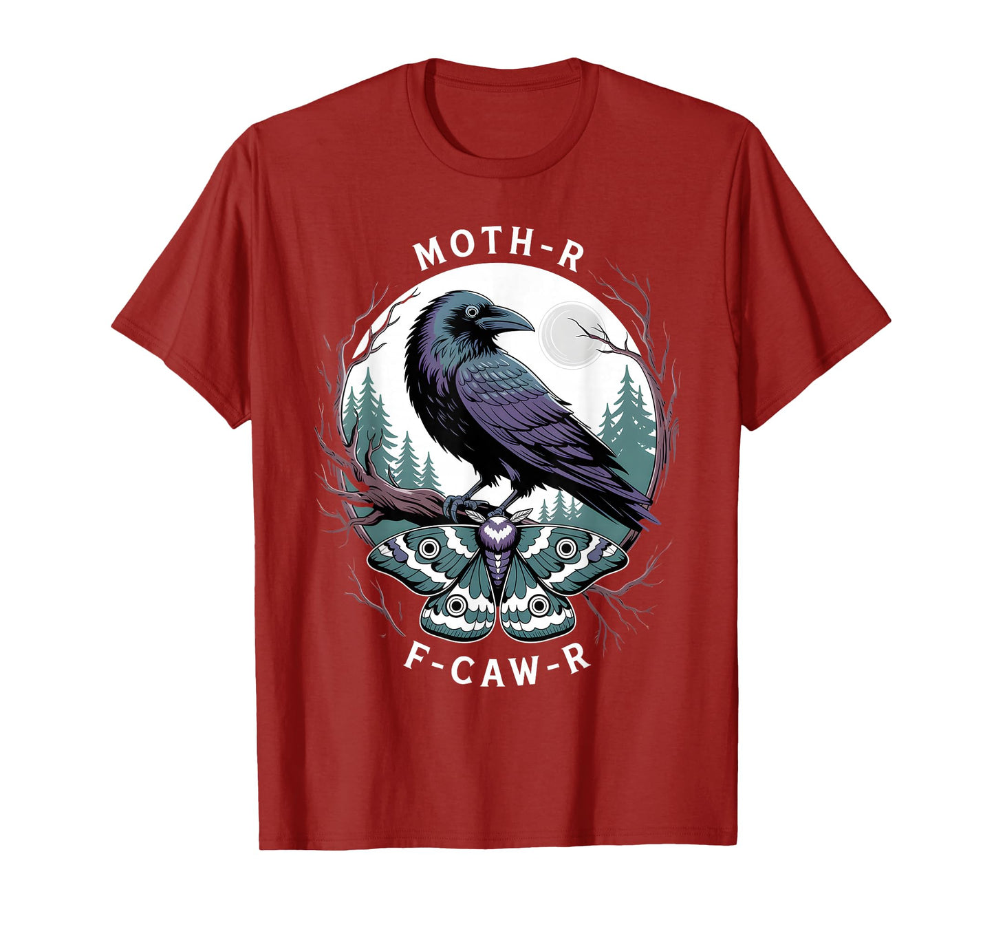 Funny Crow F-Caw-F Raven Bird Gothic Halloween Party Joke T-Shirt