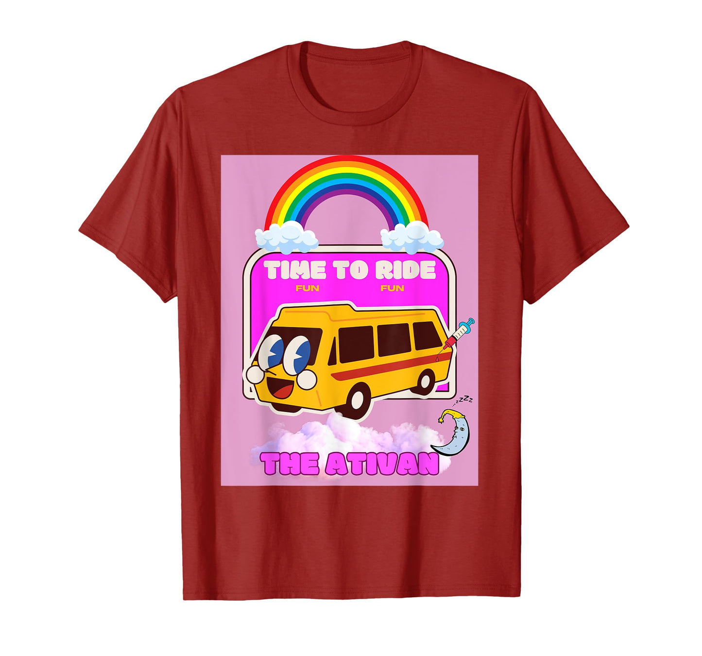Ride the Ativan Funny Dark Nurse Humor T-Shirt