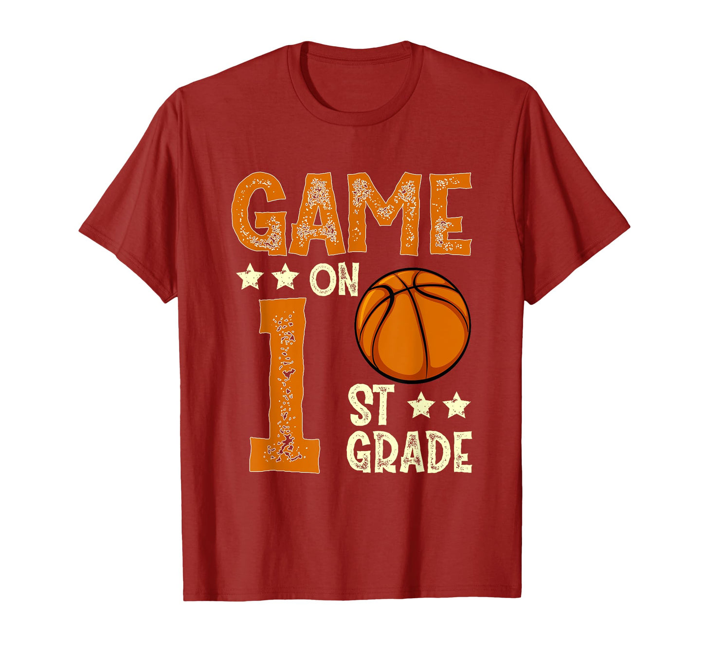 Game On 1st Grade Basketball Funny Back To School T-Shirt