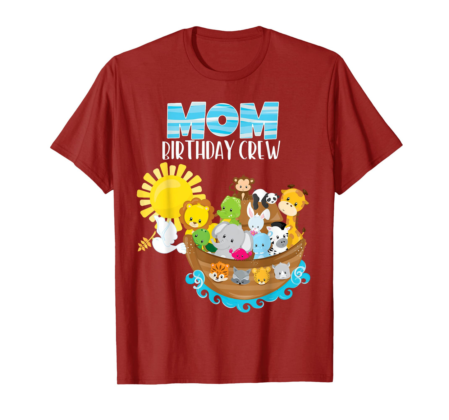 Noah's Ark Birthday Party Mom Birthday Crew Toddler Bday T-Shirt