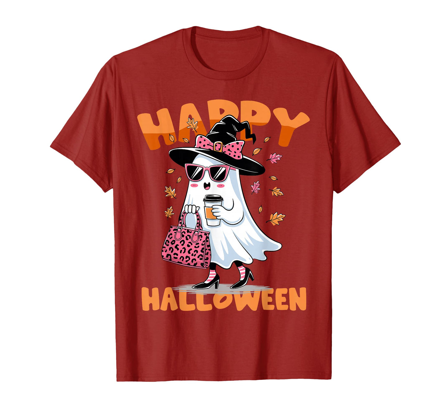 Funny Happy Halloween Boo Ghost Matching Family Couples 2025 T-Shirt