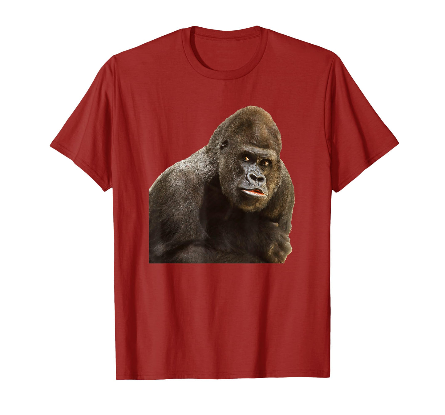 GORILLA APE T SHIRT Wildlife Zoo Animals Prints Preservation T-Shirt