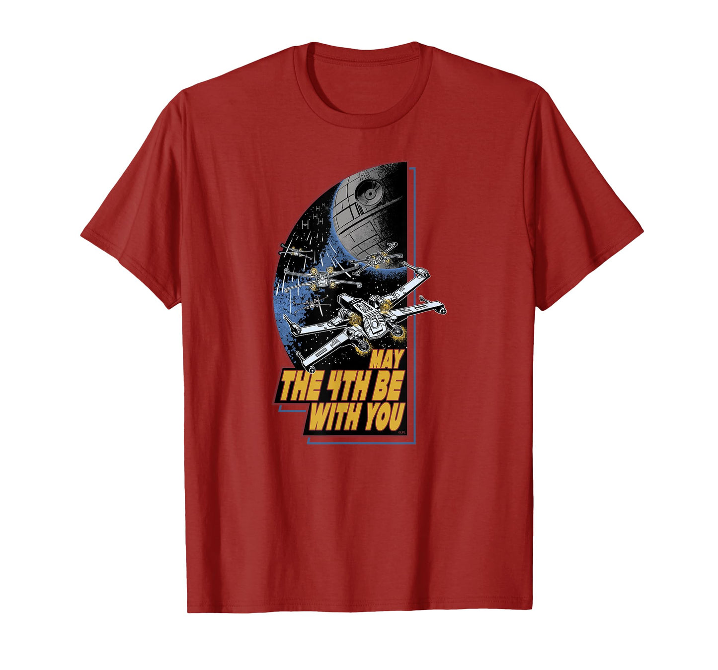 Star Wars Day May the 4th Be With You Vintage Space Battle T-Shirt