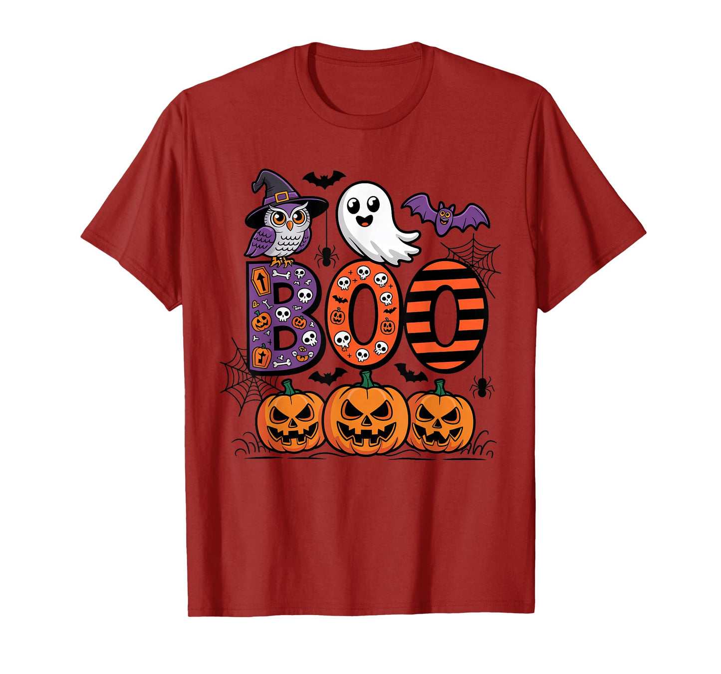 Funny Ghost and Pumpkin Halloween Costume Party Toddler Kids T-Shirt