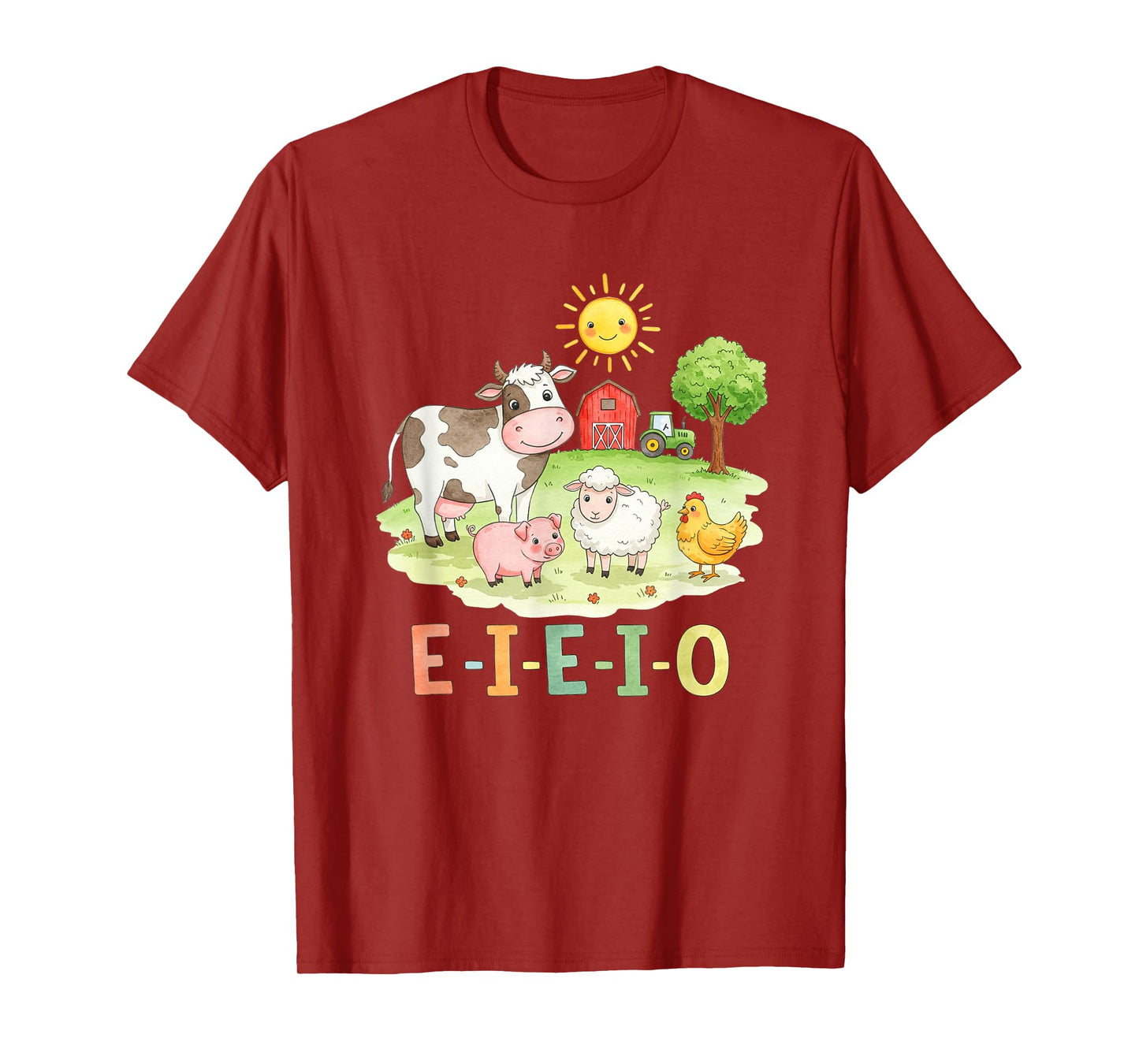 Toddler Kids Old MacDonald Had a Farm E-I-E-I-O Nursery Song T-Shirt