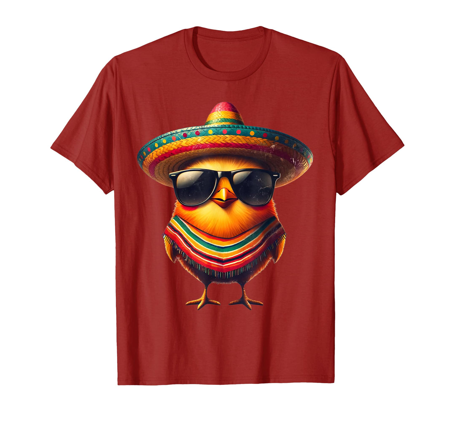Rooster Mexican Cinco de Mayo Chicken Lover Funny T-Shirt