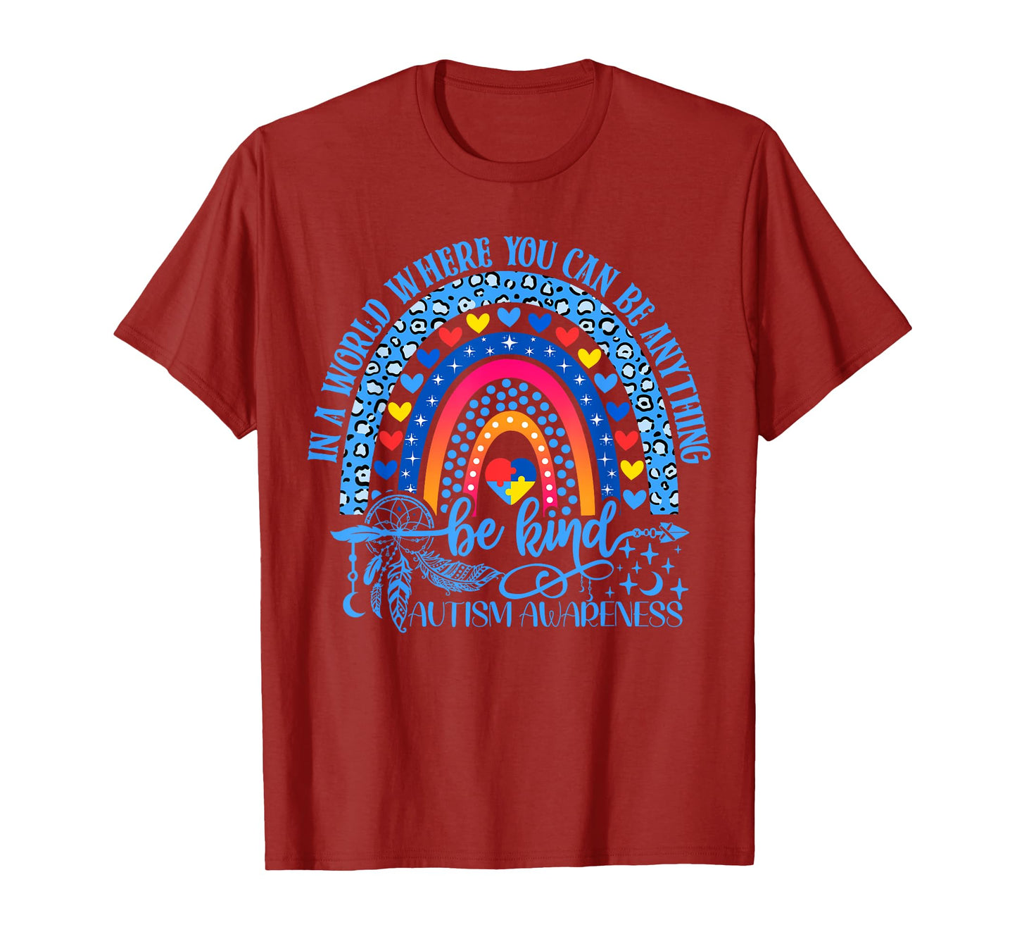 Cute Autism Mom Women Men Autism Awareness Be Kind Support T-Shirt