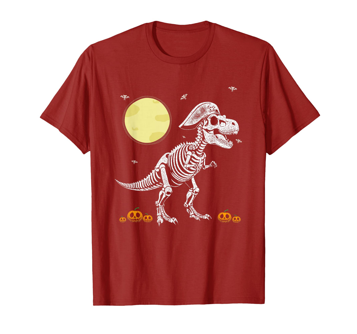 Skeleton t-rex Dinosaur for Halloween Spooky Parties T-Shirt