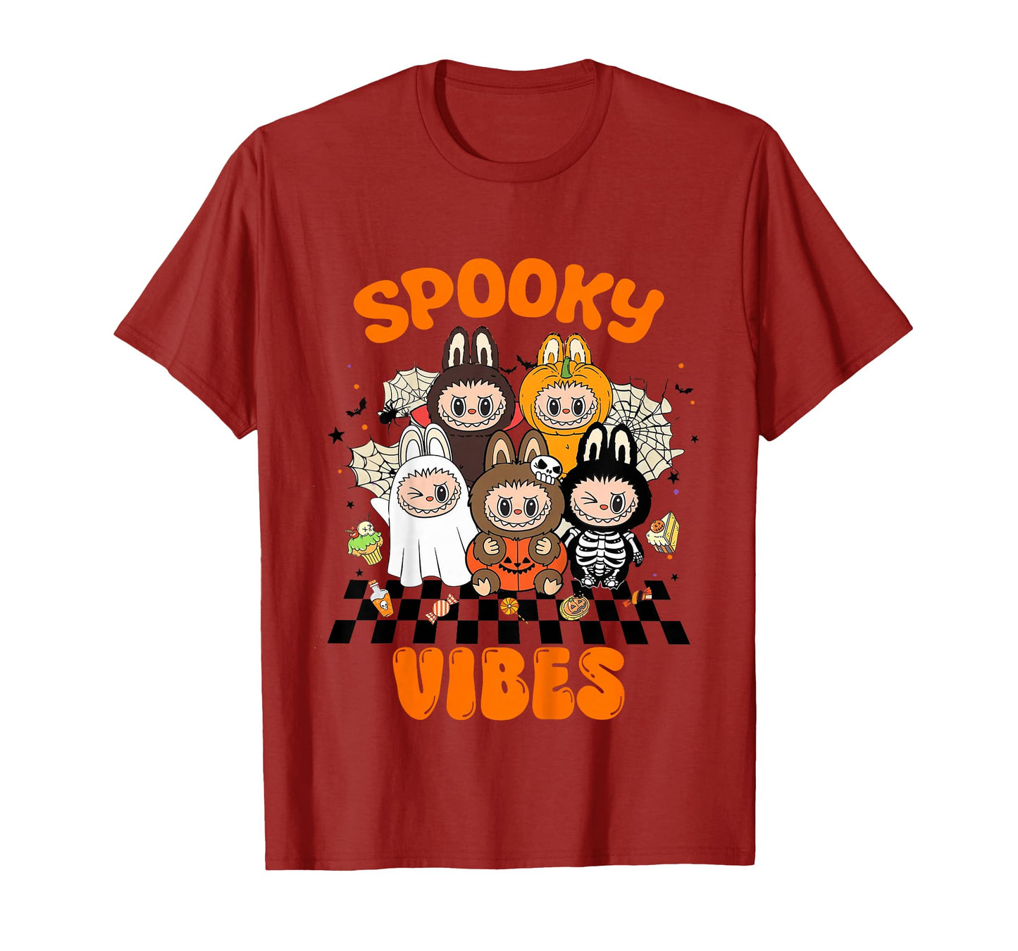 Kids Funny Halloween Pumpkin Ghost Skeleton Monster Tees Kids Boy T-Shirt