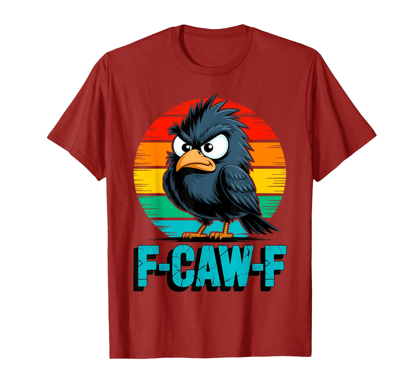 F-Caw-F Little Crow Gothic Raven Funny Halloween T-Shirt