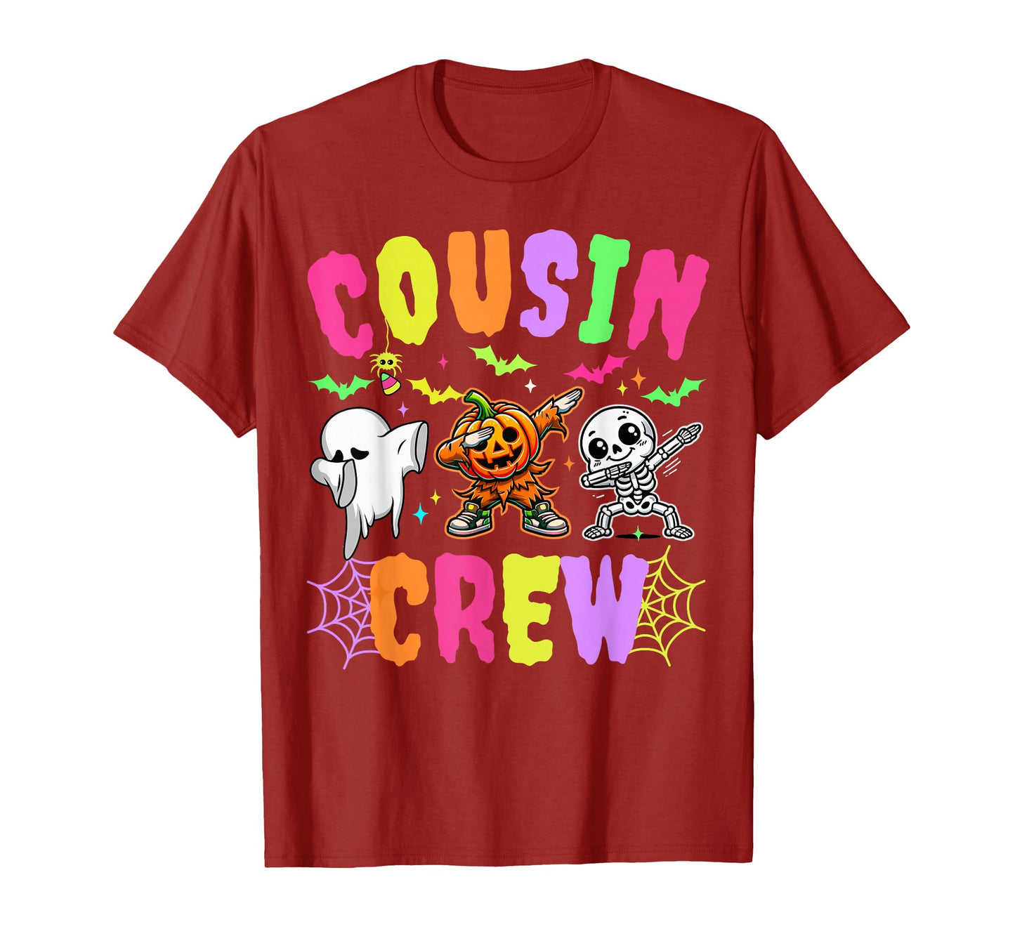Spooky Cousin Crew Dabbing Halloween Ghost Trick Treat Squad T-Shirt