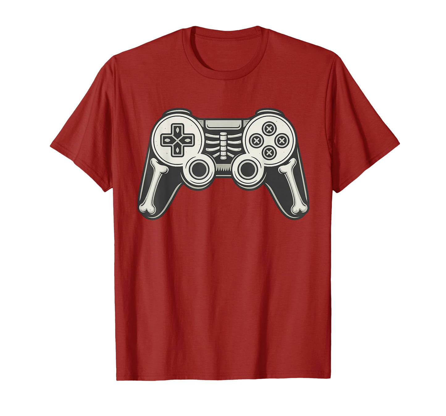 Halloween Gamer Funny Video Remote Skeleton Gamepad T-Shirt
