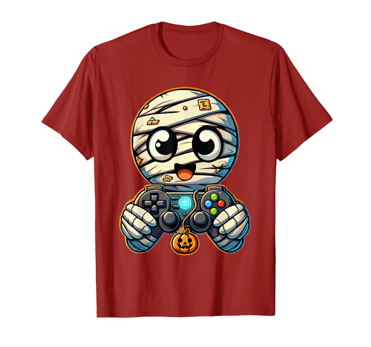 Halloween Jack O Lantern Gamer Boys Kids Men Funny Halloween T-Shirt