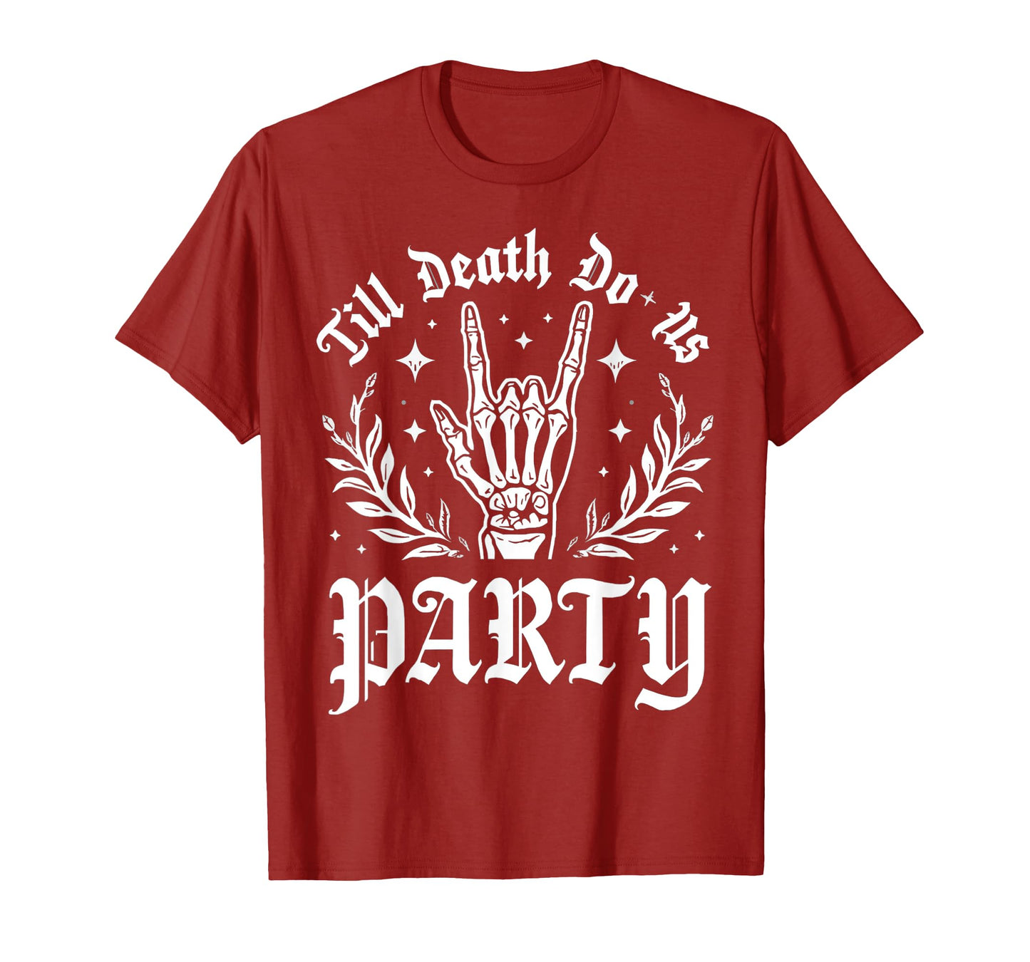 Til Death Do Us Party Retro Halloween Bachelorette Matching T-Shirt