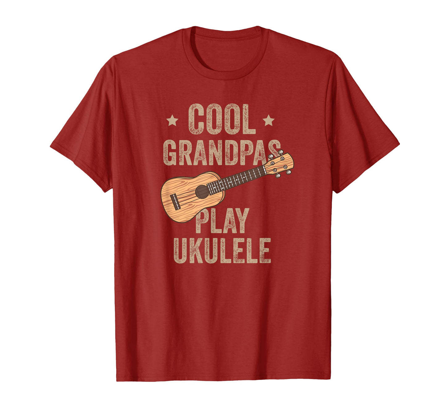 Cool Grandpas Play Ukulele Ukulele Music Guitar T-Shirt