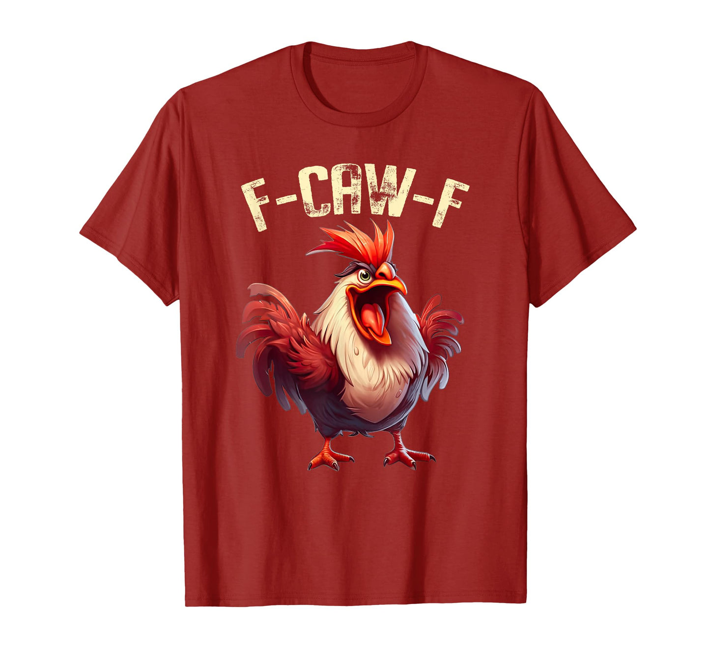 F-Caw-F Funny Chicken Humor Angry Rooster Meme Halloween T-Shirt